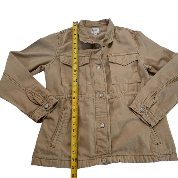 Kensie Utility Button Down Waist Drawstrings Jacket Size Small - Picture 7 of 17